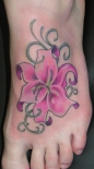 lily-flower-foot-tattoo