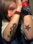 star-forearm-tattoos