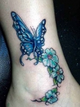 butterfly-flowers-ankle-tattoos