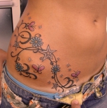 tribal-butterflies-stars-tattoo