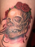 skull-rose-tattoo